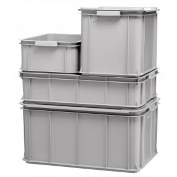 Transportlåda, 26L 60x40x15cm grå - Norplasta