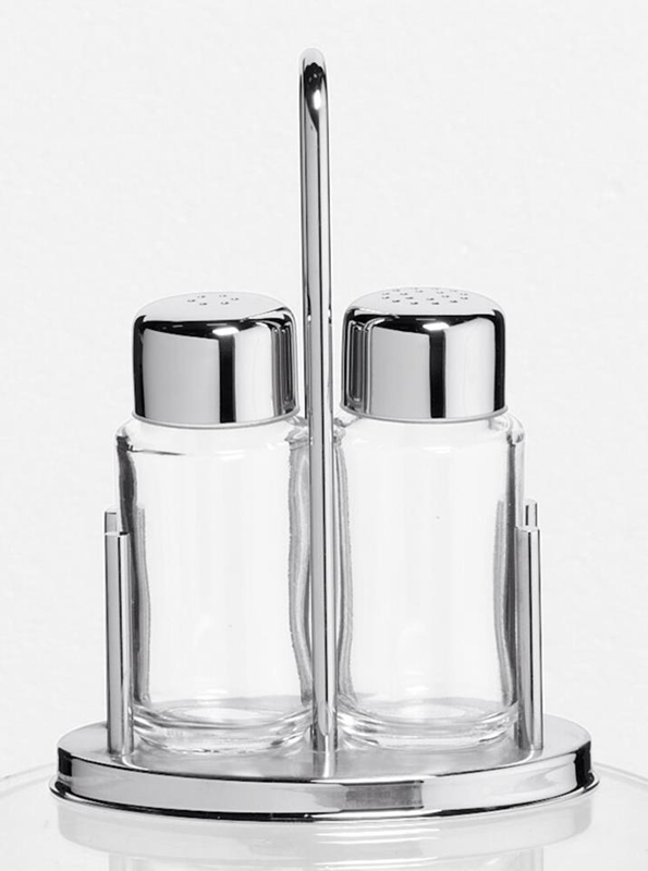 Kryddställ 2-del , rostfri/glas A - APS