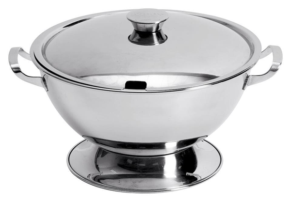 Soppterrin utan lock, 1,5L rostfri Ö