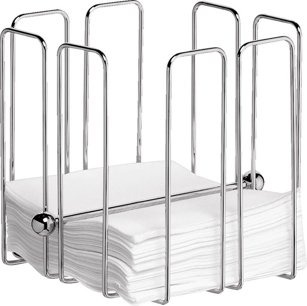 Servettställ, Krom 19x19x19cm - APS