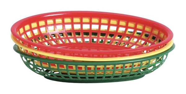 Korg , 24x15cm plast grön - Piazza