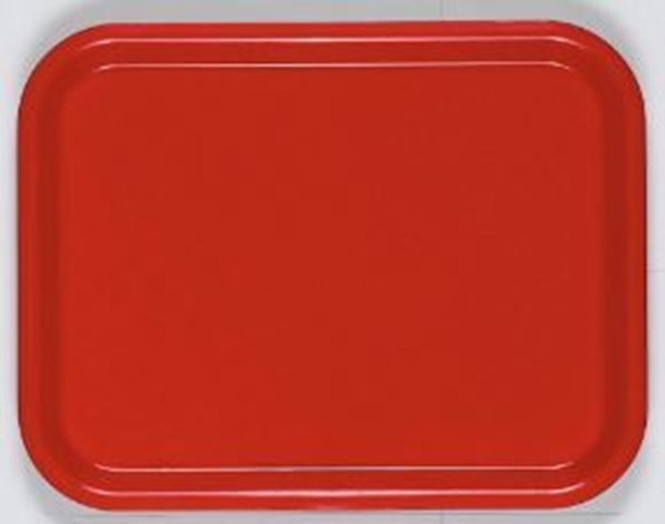 Bricka röd pla 36x28cm, Väbo - Väbo