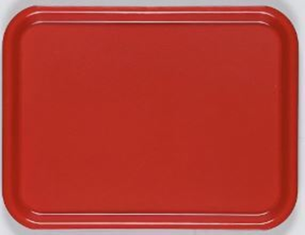 Bricka Väbo, 43x33cm plast röd  - Väbo