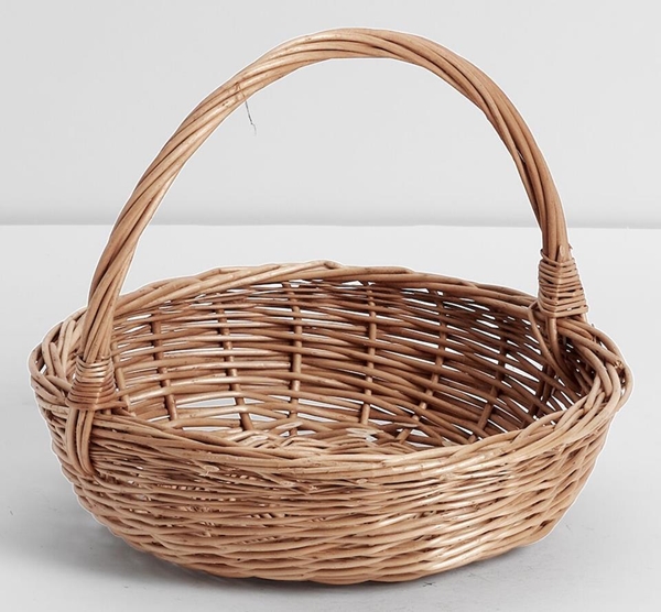 Korg rund med handtag, 35x17cm K - Korgboet