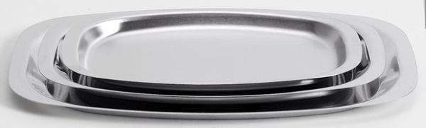 Fat oval ök , 44x29,5 cm rostfri M - Jonas