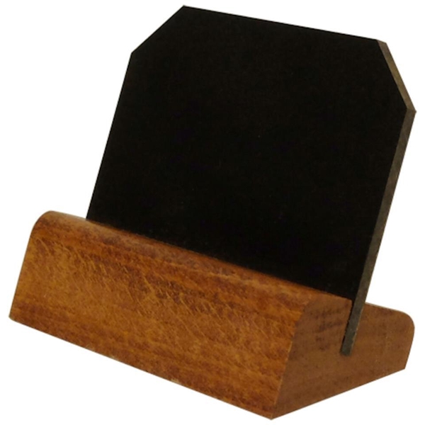 Bordsskylt, griffel/mahogny - Promotion