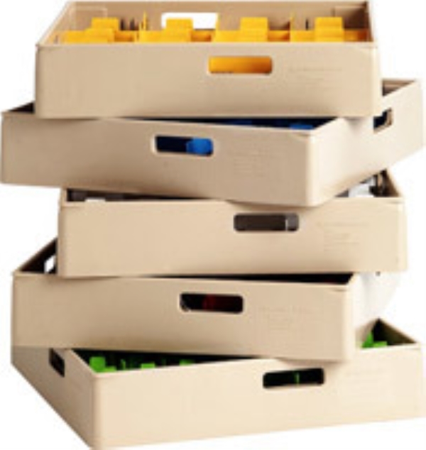 Fackindelad korg, för glas 60mm 49st - Nordien