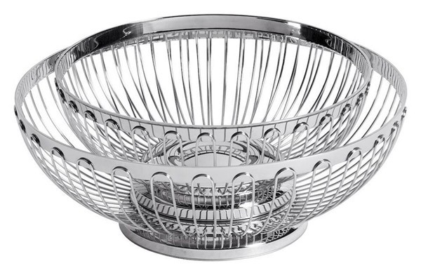 Bröd/fruktkorg, rostfri stapelbar d 20cm - APS