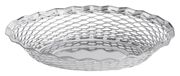 Brödkorg oval, 24,5x18x5cm rostfri - GenWare