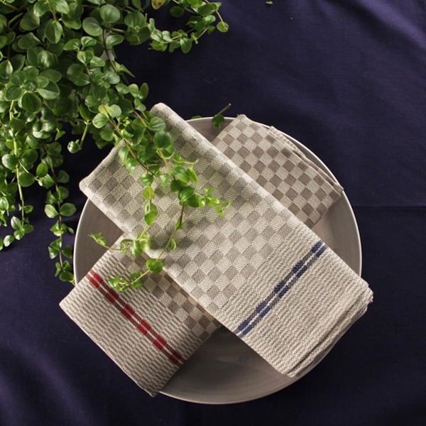 Handduk, naturröd 50/50 lin/bom - FM-Trading