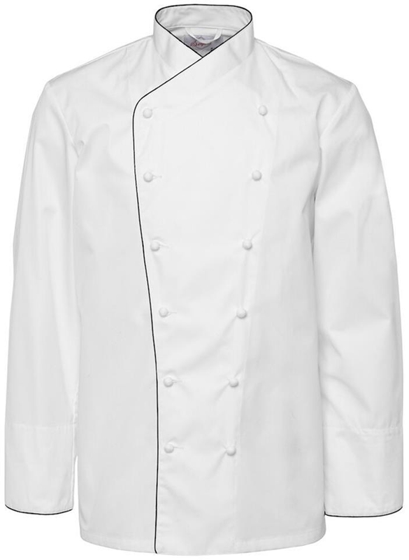 Kockrock, svart passpoal 100% bomull - Segers