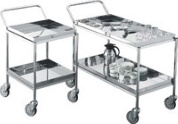 Diskgodsvagn, helt rostfri 102x52cm - Hallin