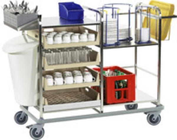 Kombinationsvagn, 119x60x108cm 50x50cm korgar - Nordien