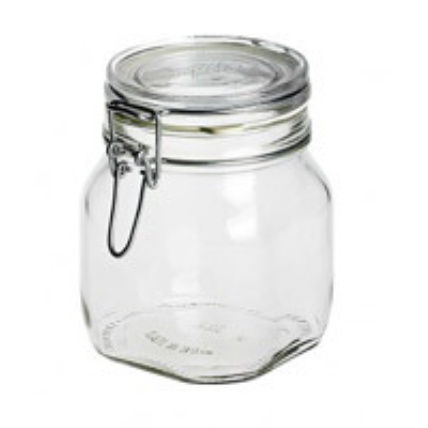 Burk med glaslock klar, 0,50cl Bormioli - Bormioli