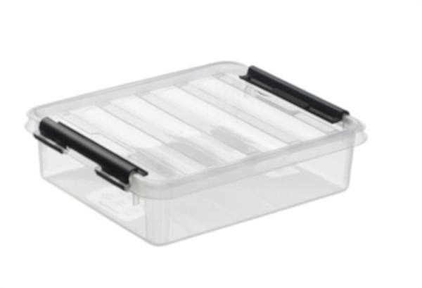 Förvaringsbox plast SmartStore, 1L 21x17x6cm transp m lock