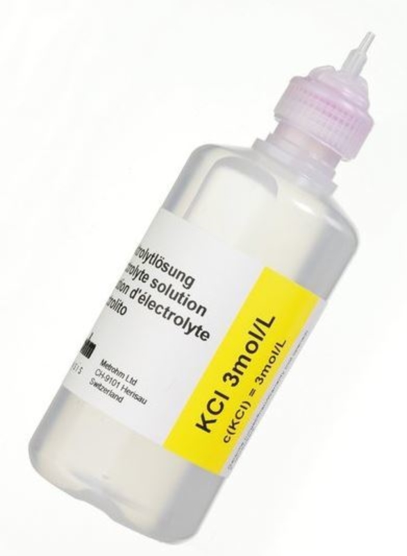 Elektrod och förvaringslösning Metrohm, KCl 3 mol/L 250ml