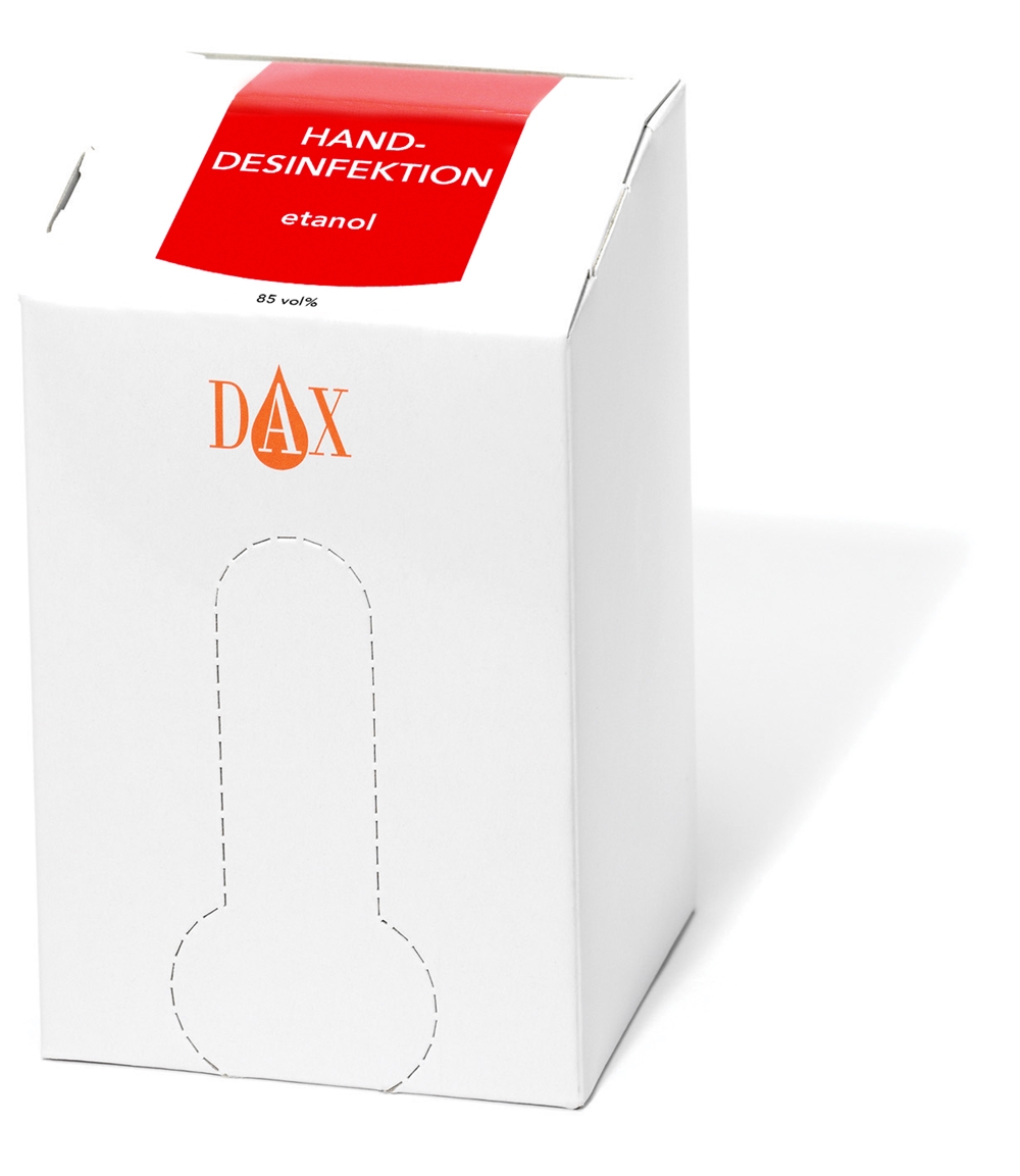 Handdesinfektion Dax, bag-in-box - 700ml refill t AD-dispenser