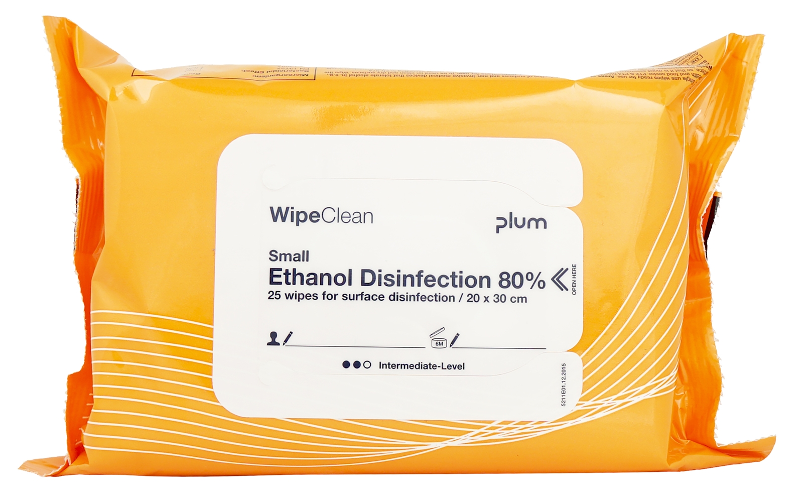 Desinfektionsduk med etanol Mini - 30x20cm clean wipes 25 st/pk. - 25 st