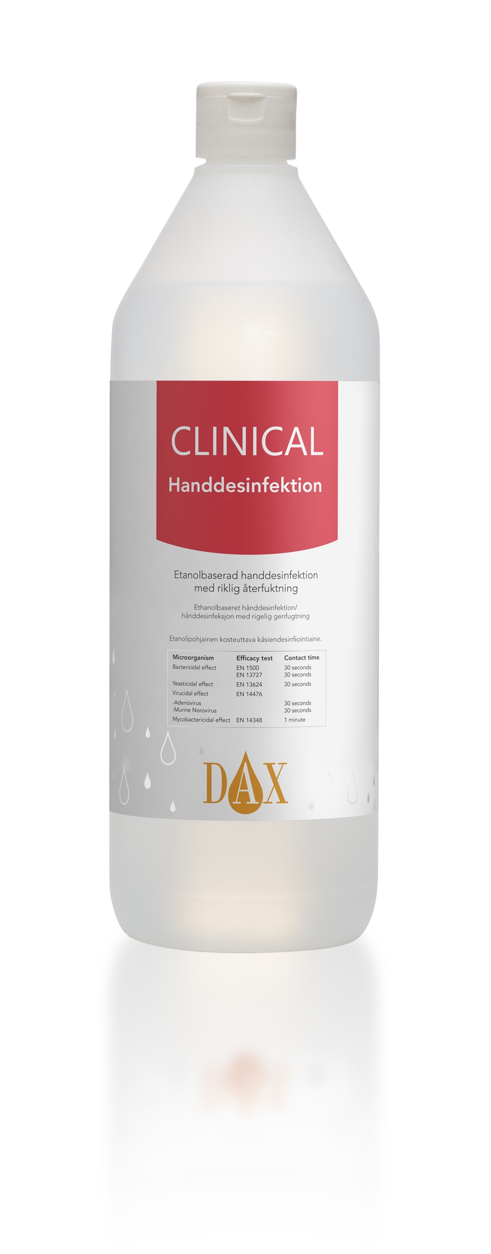 Handdesinfektion Dax Clinical 75% - 1000ml flaska