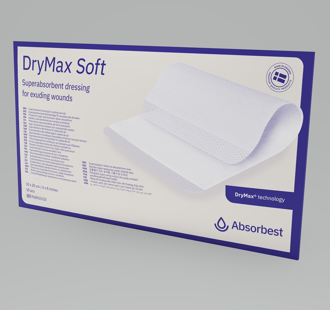 Superabsorberande förband DryMax Soft - 10x20cm - 10 st/förp.