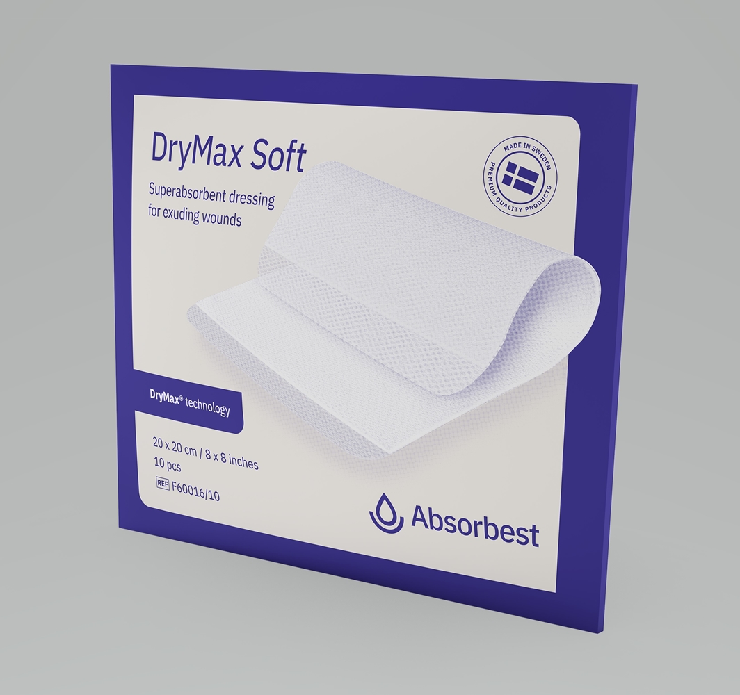 Superabsorberande förband DryMax Soft - 20x20cm - 10 st