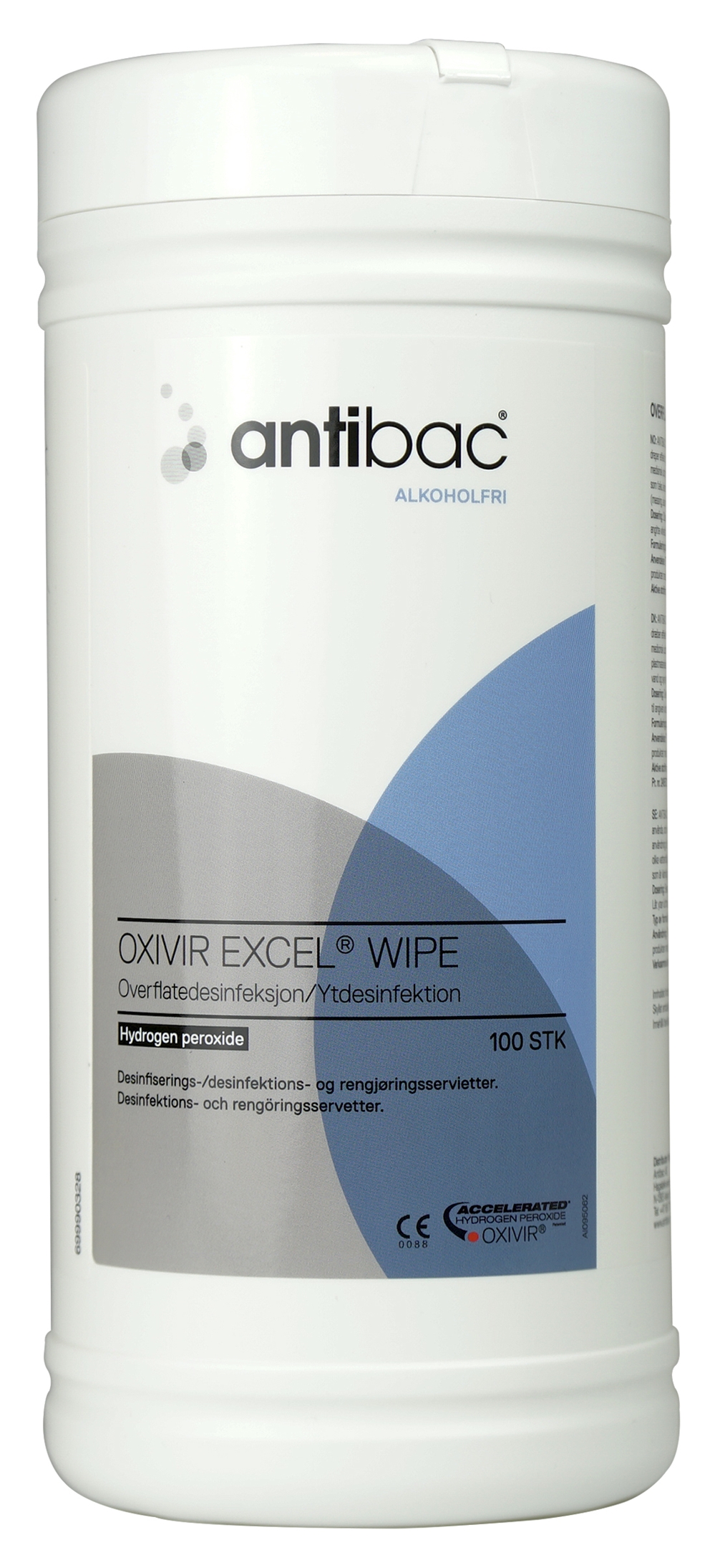 Ytdesinfektion servett Antibac - 20x30cm Oxivir Excel Wipe - 100 st/förp.
