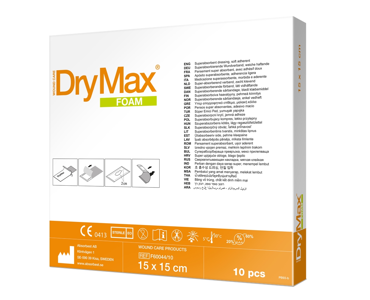 Skumförband DryMax Foam - 15x15cm - 10 st