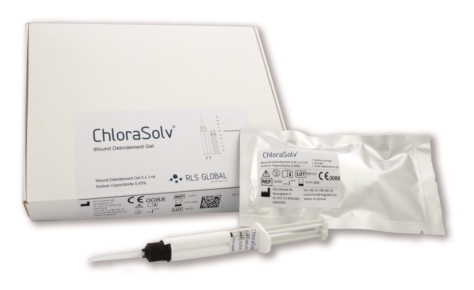 Debrideringsgel ChloraSolv - 1x3ml gel KYLVARA - 5 st