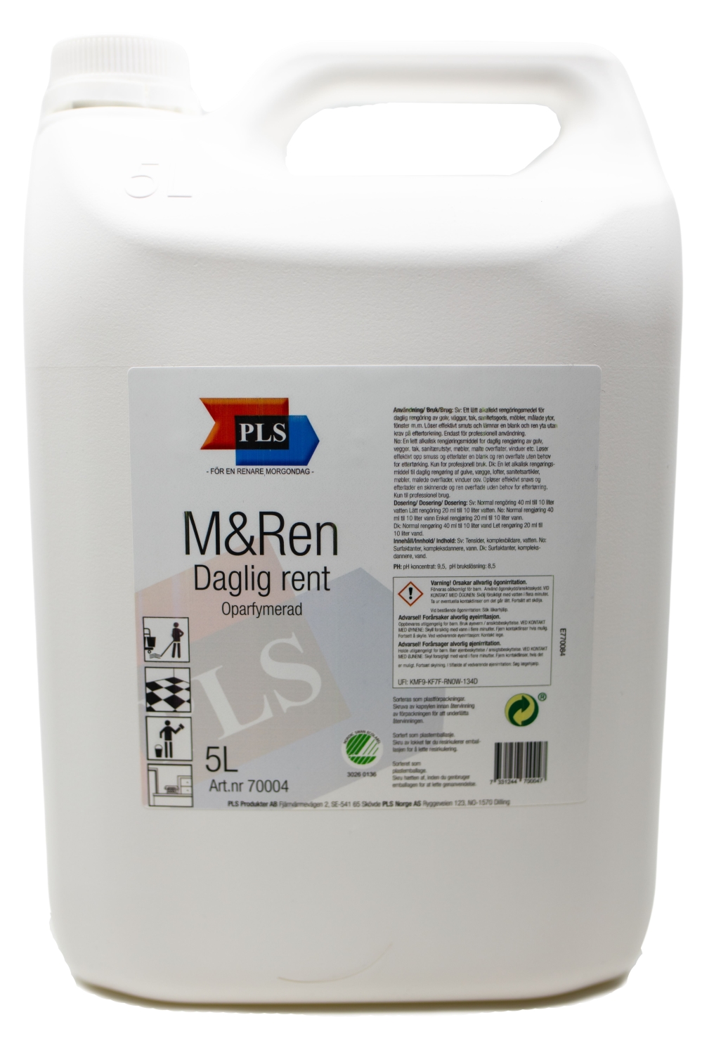 Allrengöringsmedel M&Ren - 5L oparf pH=9/8 - 3 st