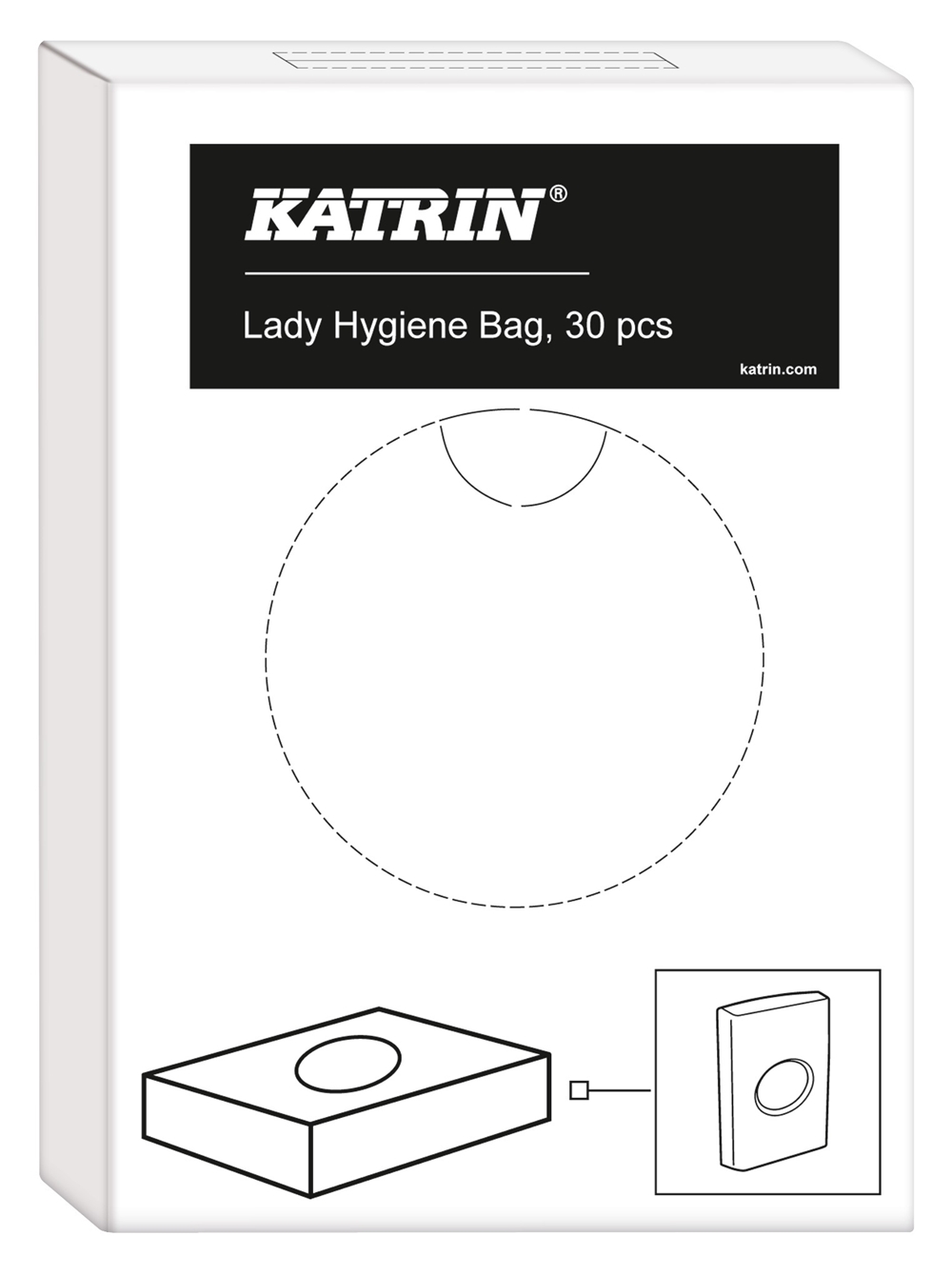Sanitetspåse Katrin - Lady Hygiene Bag - 30 st