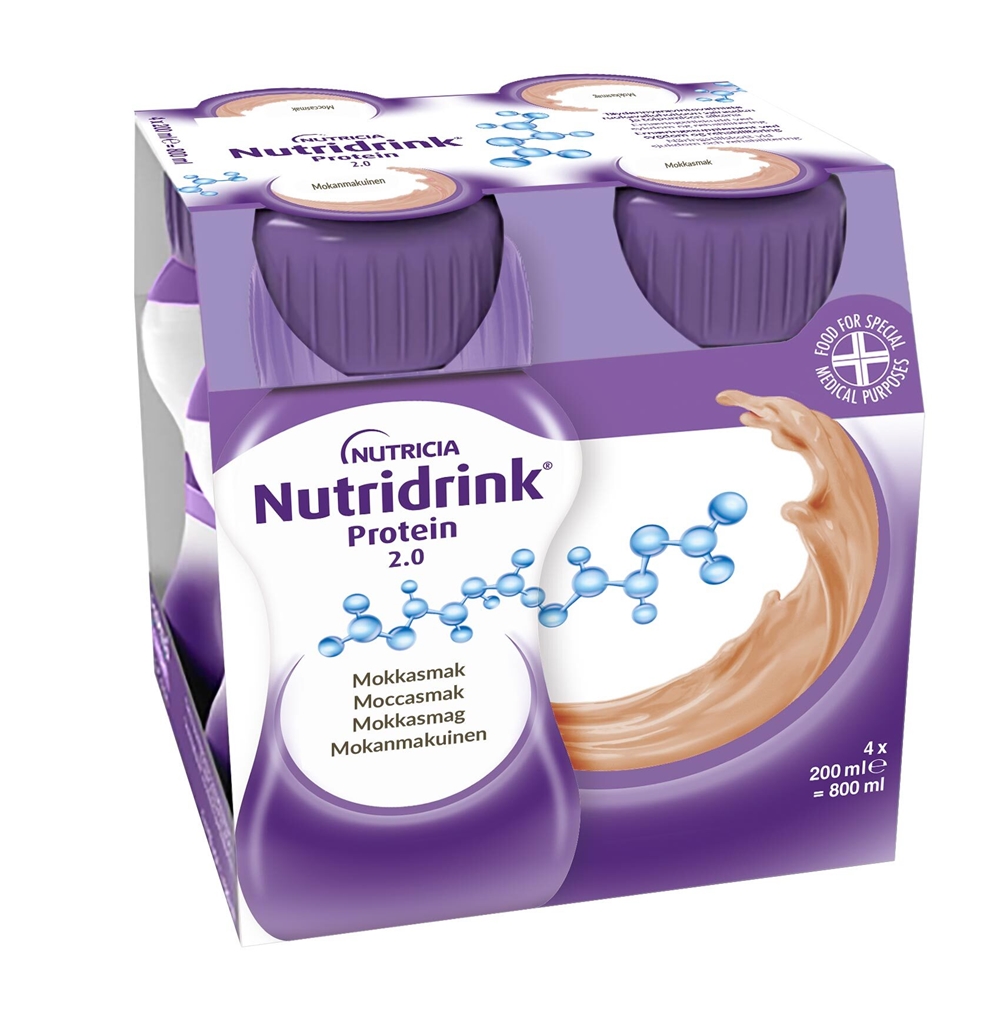 Nutridrink Protein 2.0 - 4x200ml Mocca - 4 st