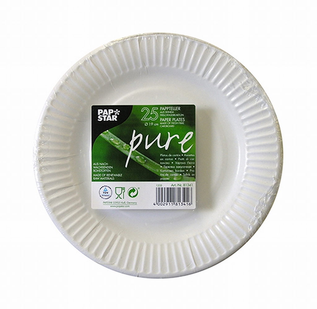 Tallrik papper flat pure