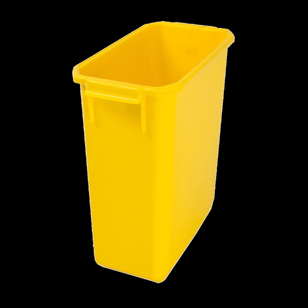 Papperskorg plast Patricia, 60L gul