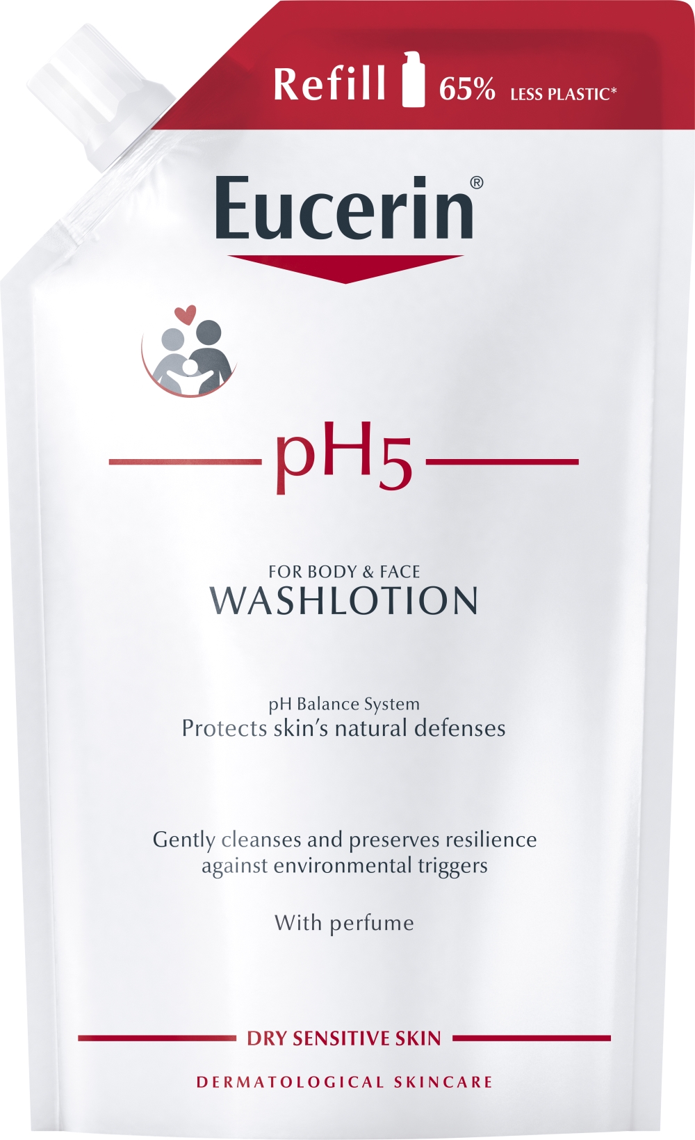 Flytande tvål Eucerin pH5 - 400ml refill parfymerad
