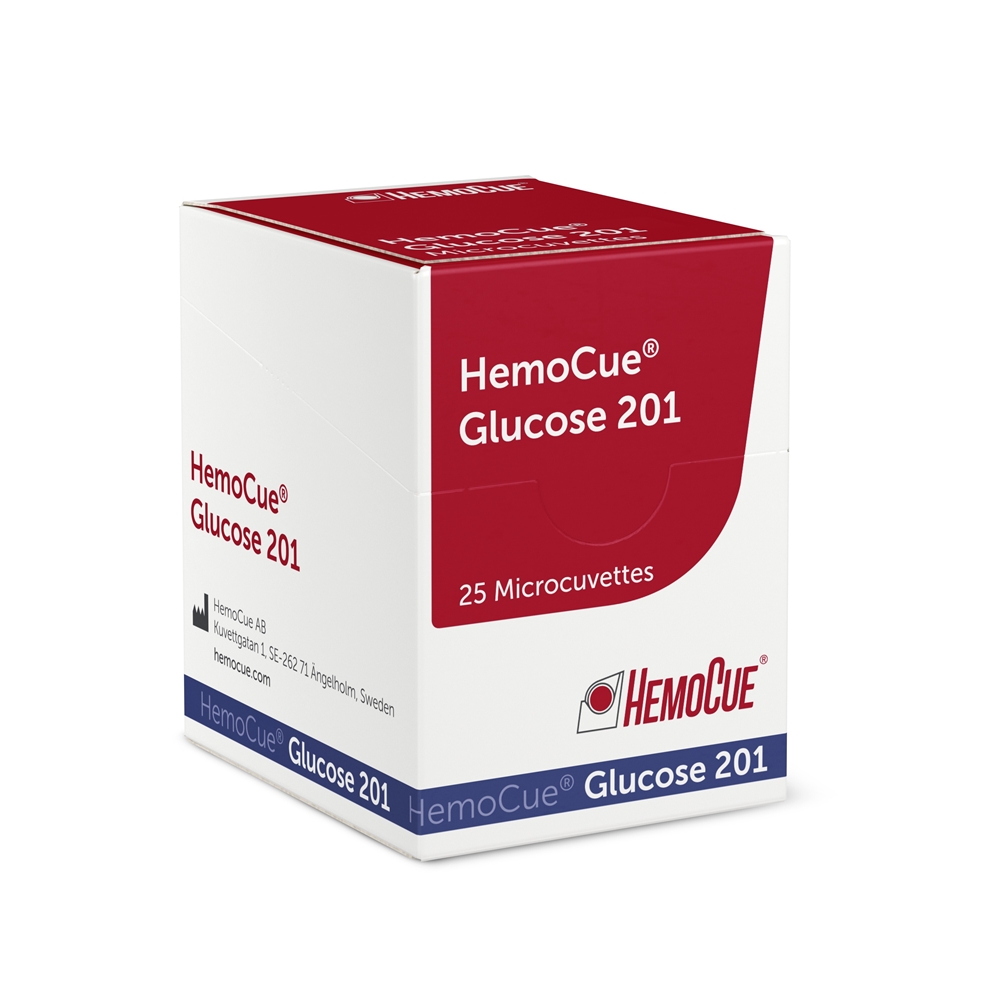 Kuvett Glukos HemoCue 201, 25stx4  enstycksförp KYLVARA - HemoCue