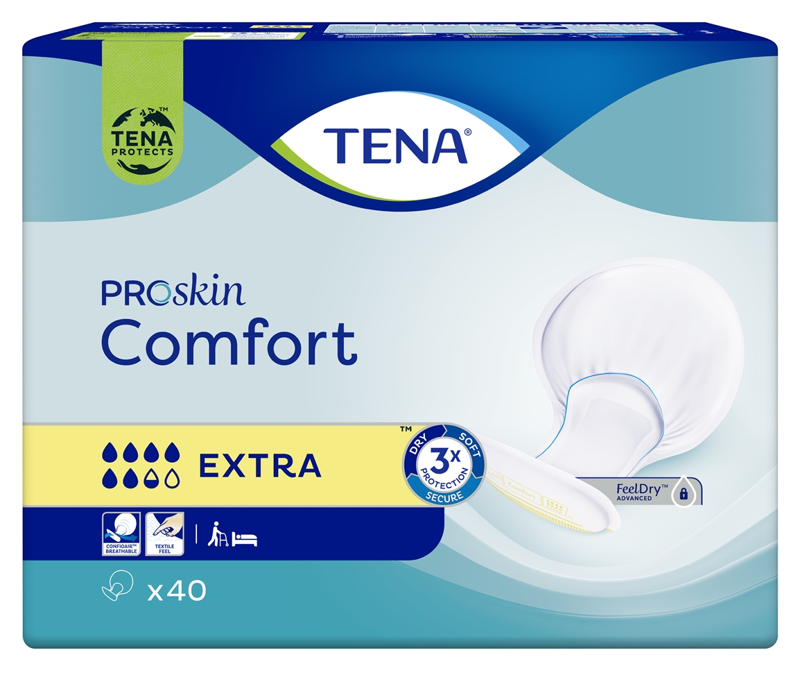 Inkontinensskydd för fixering i byxa - TENA Comfort Extra andningsb - 80 st