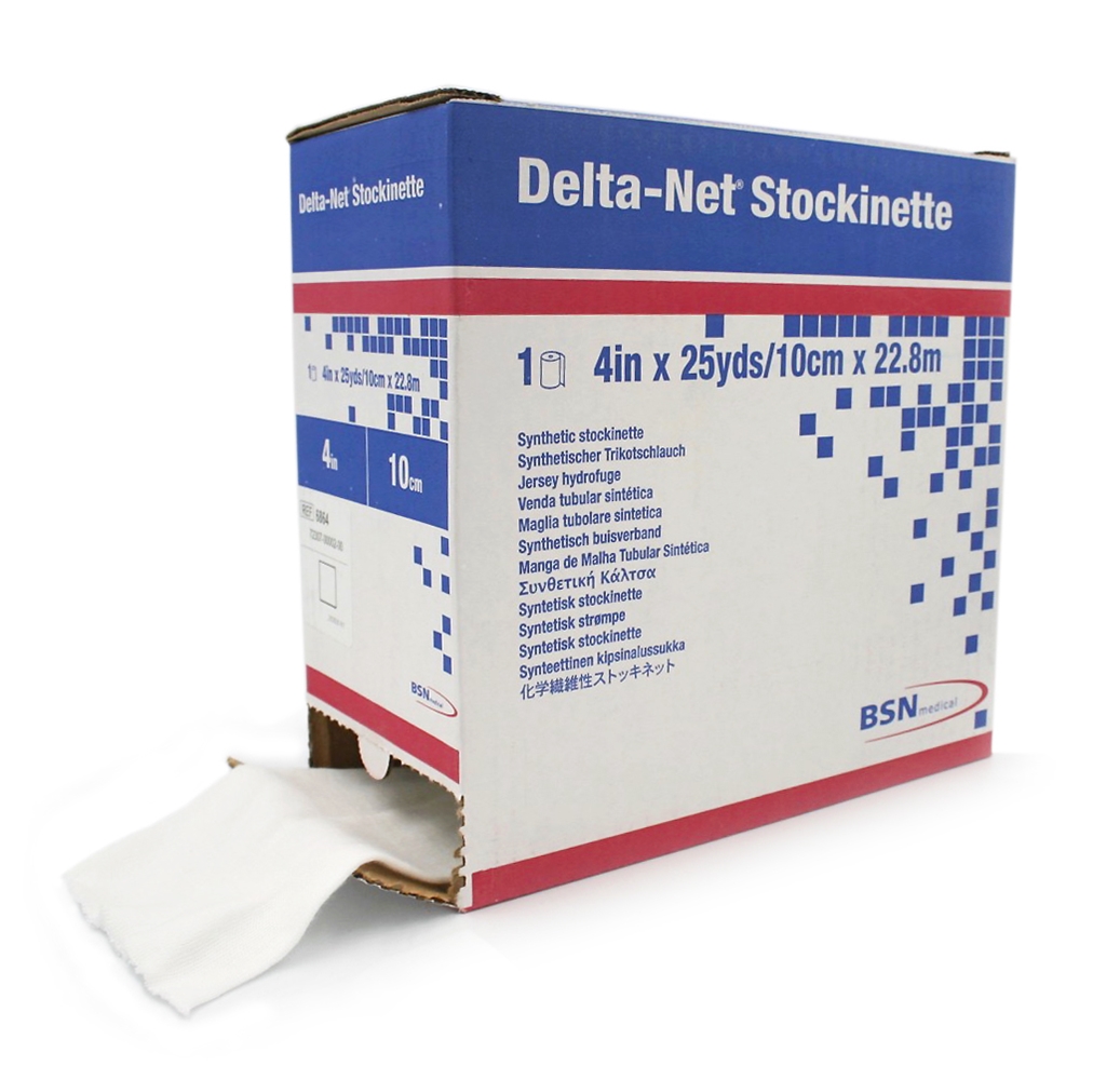 Polsterstrumpa Delta-Net - 10cmx23m Stockinette vit