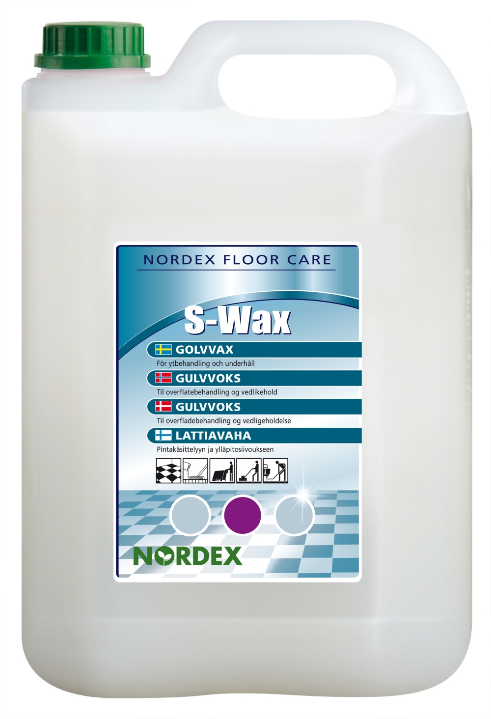 Golvvårdsmedel tvättvax - 5L S-wax