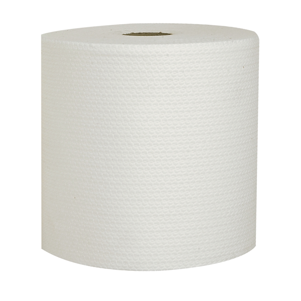 Tvättlapp papper med textil känsla - 20x26cm Airlaid tissue 70g 125st/rl vit - 1500 st