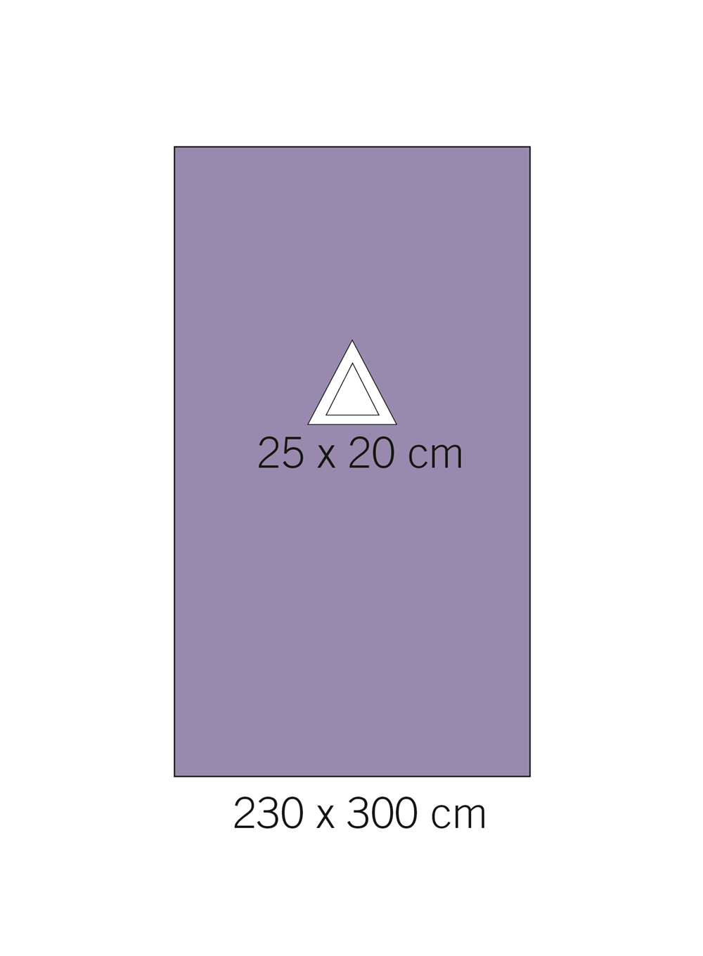 Op lakan Laparaskopi evercare - 230x300cm hål 25x20cm - 18 st