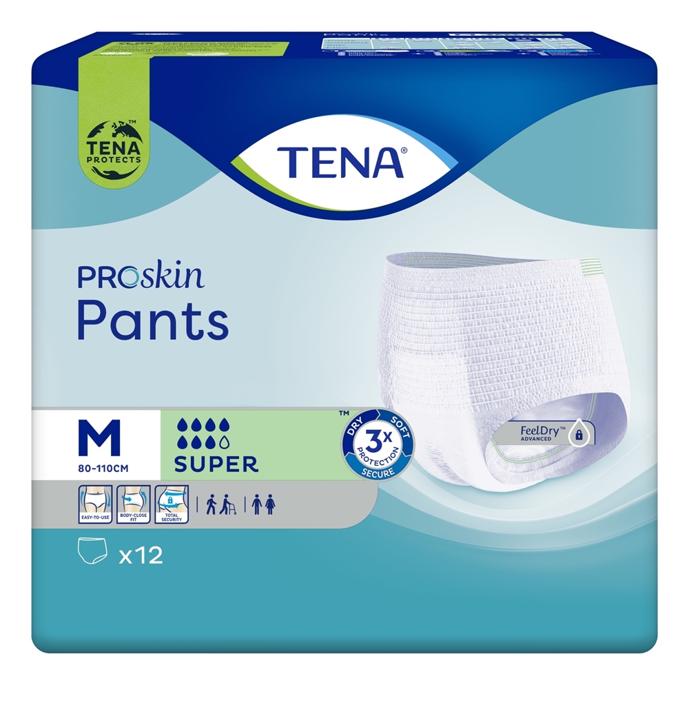 Inkontinensskydd allt-i-ett byxa - TENA Pants Super M - 48 st