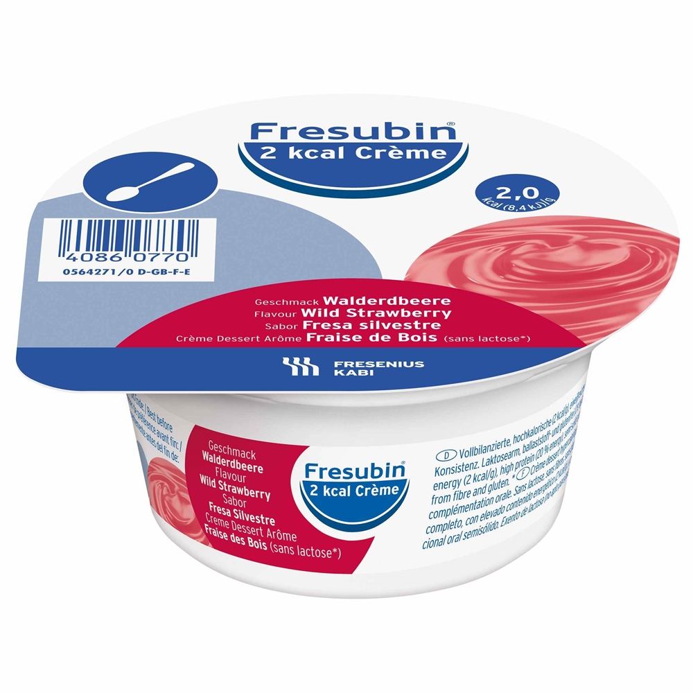 Fresubin 2 kcal Crème - 4x125g smultron - 4 st