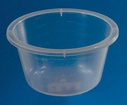 Skål i plast graderad transparent