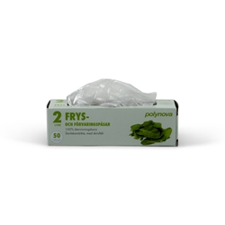 Plastpåse frys HD, 2L 150/50x350mm 15my - 2