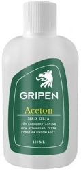 Aceton med olja Gripen