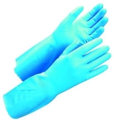 Handske hushåll vinyl blå