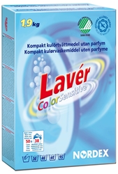 Tvättmedel pulver kulör Lavér Sensitive