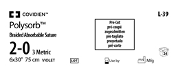 Sutur R Polysorb 2-0FKL multif