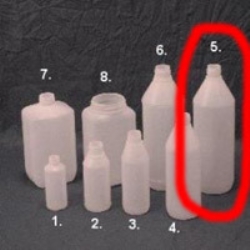 Flaska plast med skruvlock