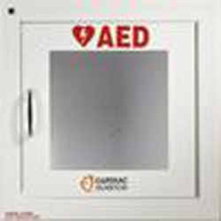 Väggskåp med larm AED